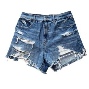 👖 American Eagle ’90s Boyfriend High Rise Distressed Denim Shorts NWT Size 6